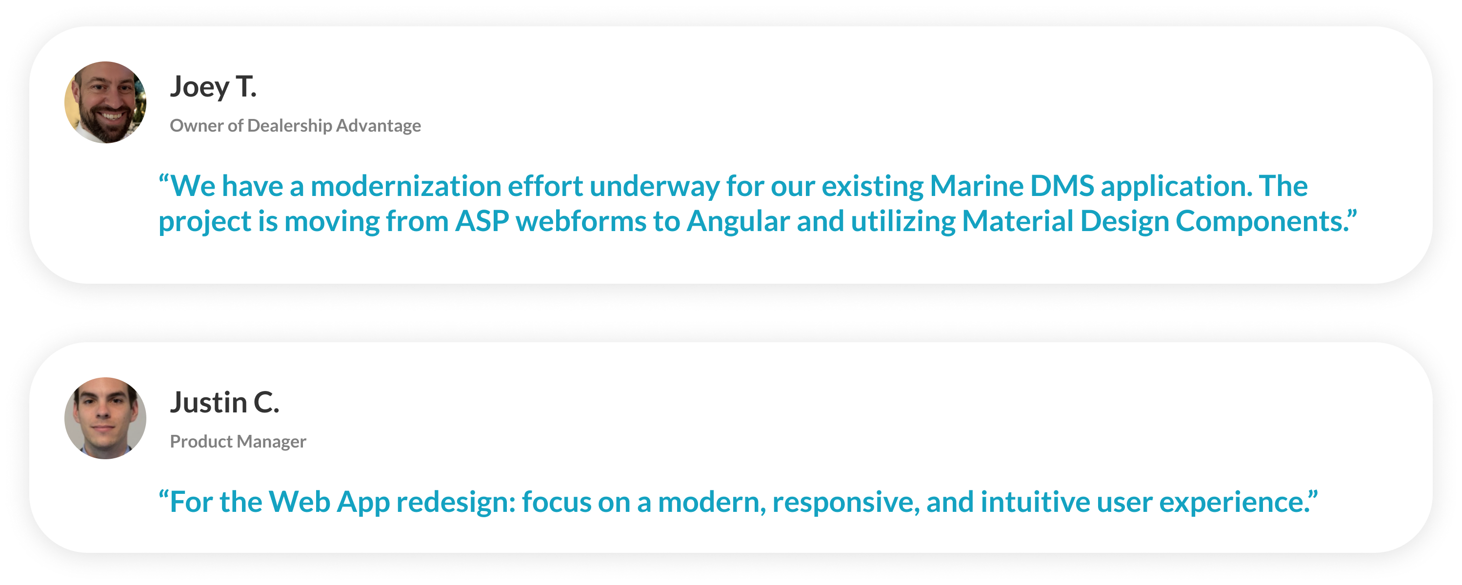 Quotes of DA's people