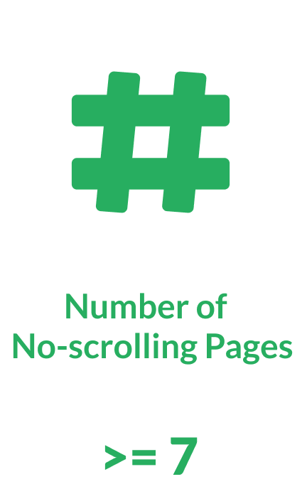 At least 7 pages does not need unnecessary scrolling