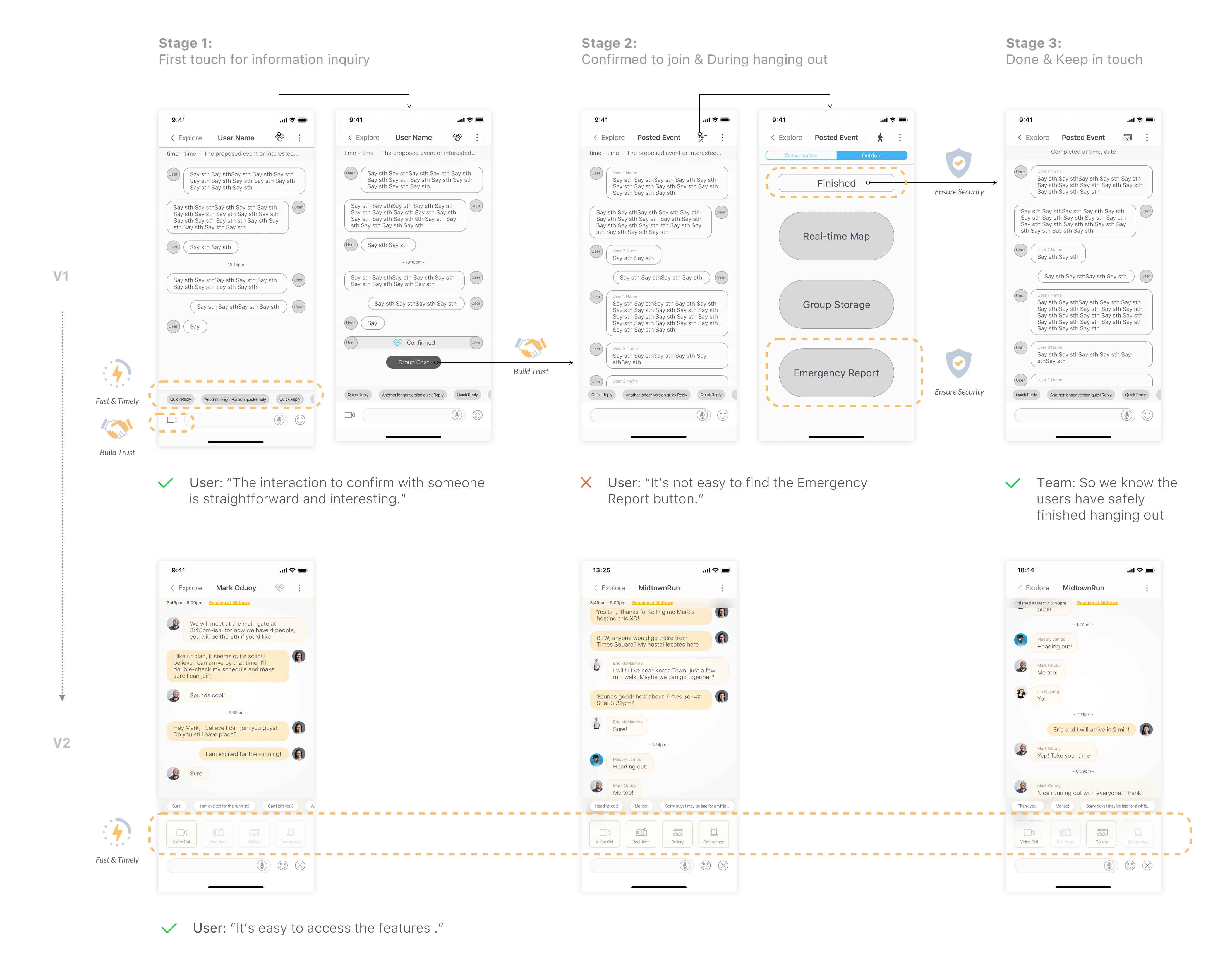 iterations on Chats Page